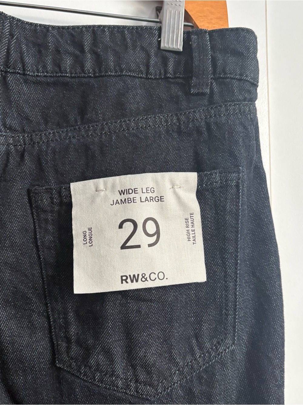 RW&CO. Ultra Wide-Leg Dark Navy Jeans - Picture 4 of 5